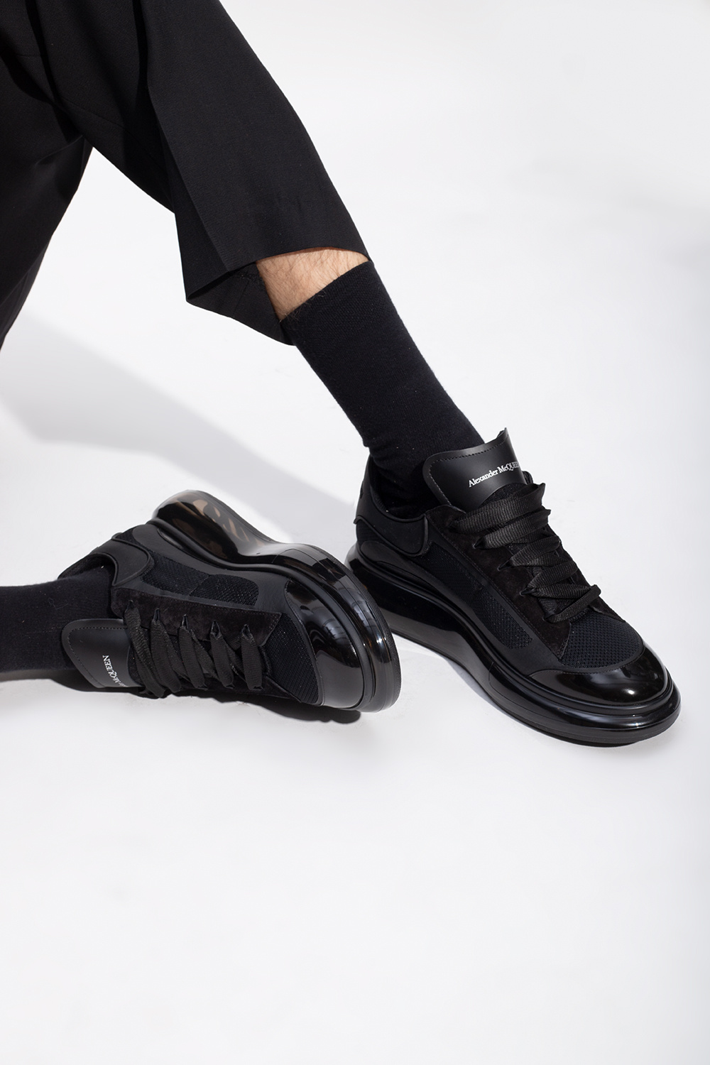 Alexander mcqueen sneakers with on sale strap